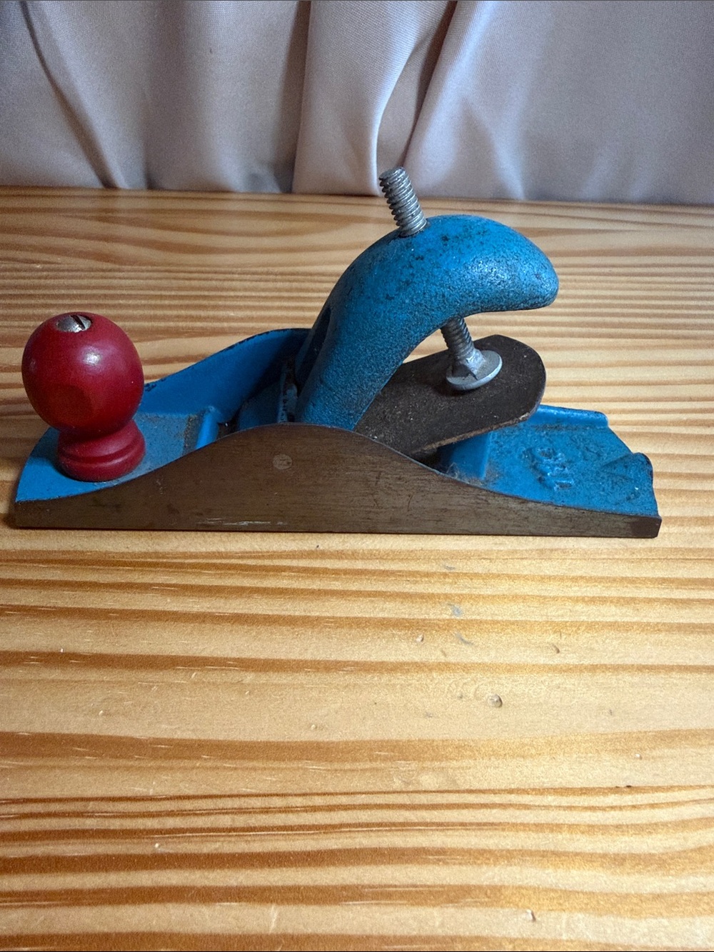 Vintage Stanley No. 110 Block Plane Handyman Blue Red USA – Parts/Restoration